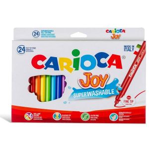 Μαρκαδόροι Λεπτοί Superwashable Carioca Joy 24 Χρώματα 133024000
