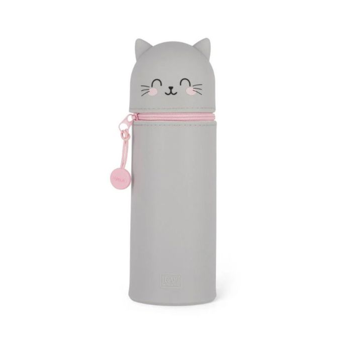 ΚΑΣΕΤΙΝΑ - ΜΟΛΥΒΟΘΗΚΗ LEGAMI SOFT SILICON PENCIL CASE 2 IN 1 CAT 8052694002169