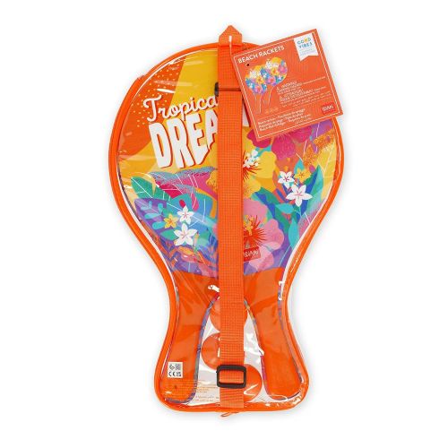 LEGAMI BEACH RACKETS SET WITH 3 BALLS TROPICANA DREAM (#BR0009)