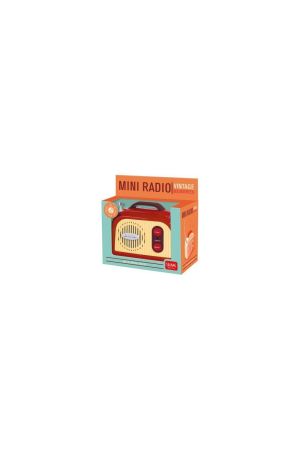 Legami Mini Vintage Radio Retro Επιτραπέζιο Ραδιόφωνο FM Μπαταρίας Καφέ   260935