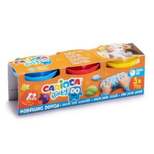 Πλαστοζυμαράκια Carioca Baby 1+ Σετ 3τεμ Χ 75gr 43179