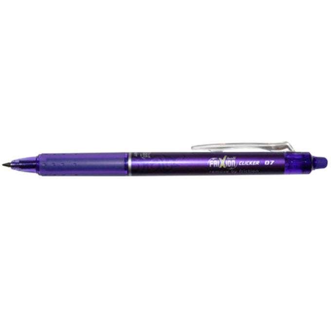 Στυλό με Γόμα Pilot Frixion Clicker 0.7mm Μωβ BLRT-FR7V