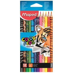 Ξυλομπογιές Maped Color Peps Άγρια Δύση 12Τεμ. (832212)