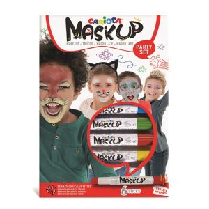 Μπογιές για το Πρόσωπο Carioca Mask Up Party Set 6 Χρώματα 133006052