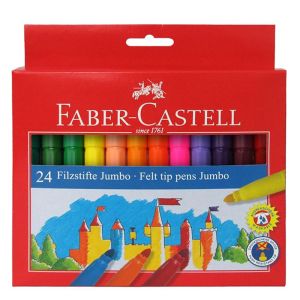 Μαρκαδόροι Jumbo Faber Castell 24 Χρώματα 554324